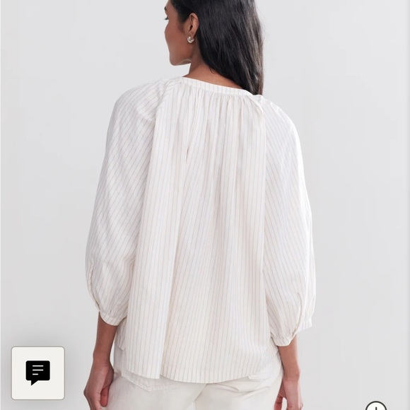 NWOT JENNI KAYNE
Willow Blouse in Putty Stripe L - Picture 4 of 10